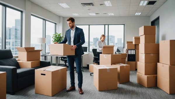 Déménagement d'entreprise avec un professionnel : ce à quoi il faut penser