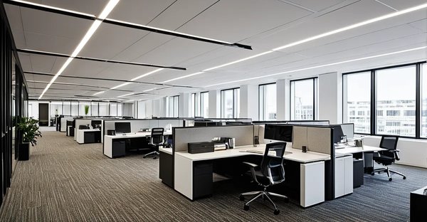 Bureau marguerite : bureaux compacts asymétriques pour espaces collaboratifs